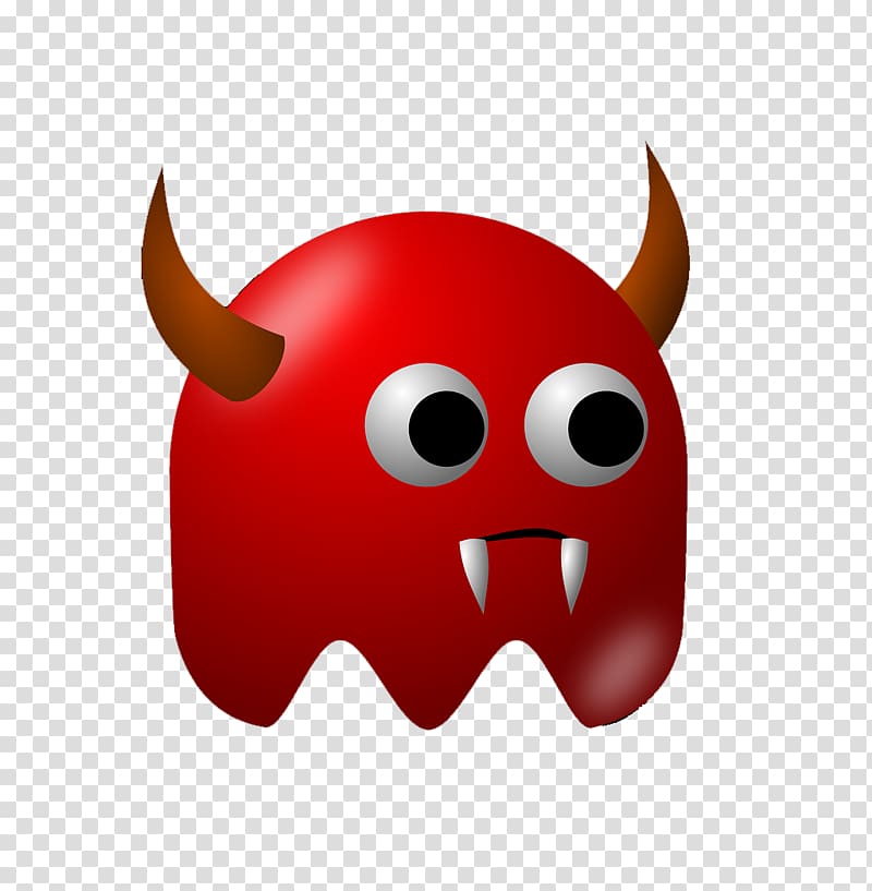 Devil Smiley , Evil little monster transparent background PNG clipart