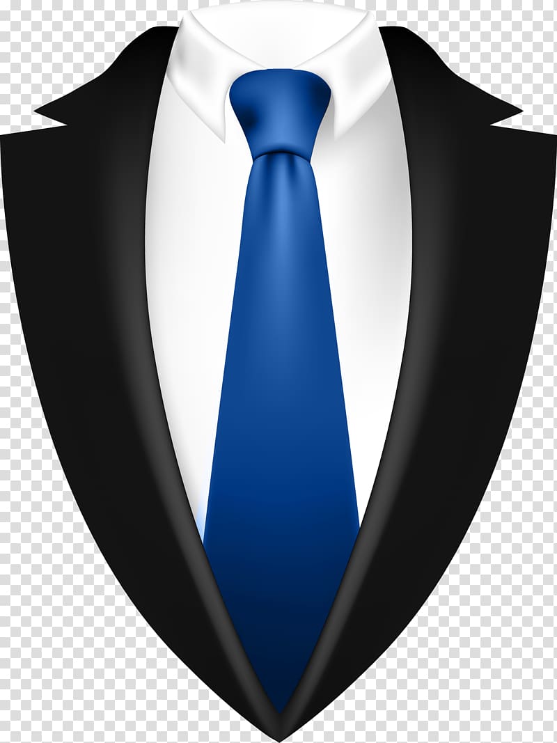 Necktie Suit Costume Formal wear, Men\'s decorative blue tie suit transparent background PNG clipart