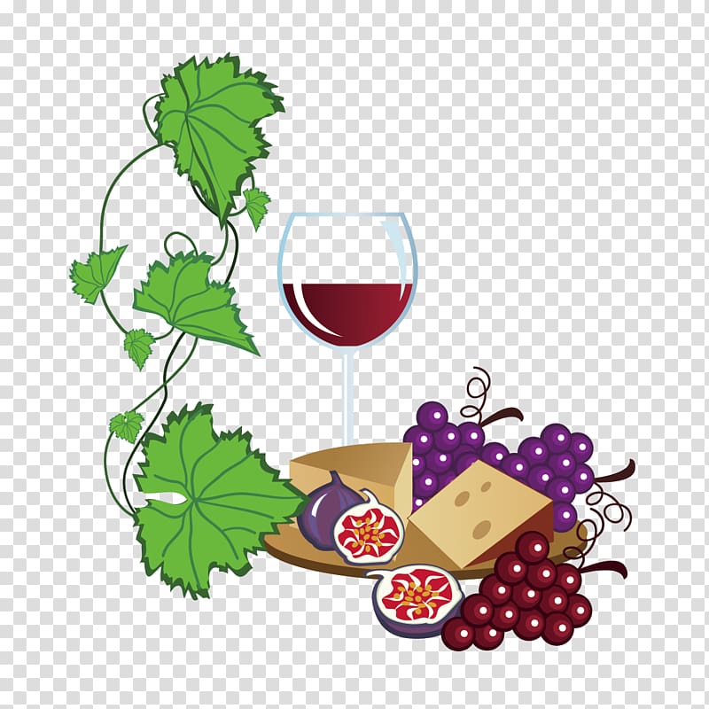 White wine Common Grape Vine Free content , grapes and wine glasses transparent background PNG clipart