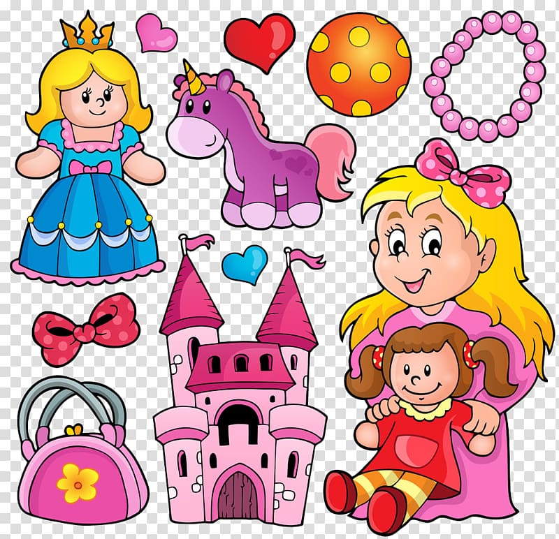 Cartoon Toy Comics, Cartoon Princess Toys transparent background PNG clipart