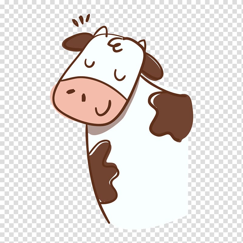 White Park cattle Milk Dairy cattle Ranch, Creative Cow transparent background PNG clipart