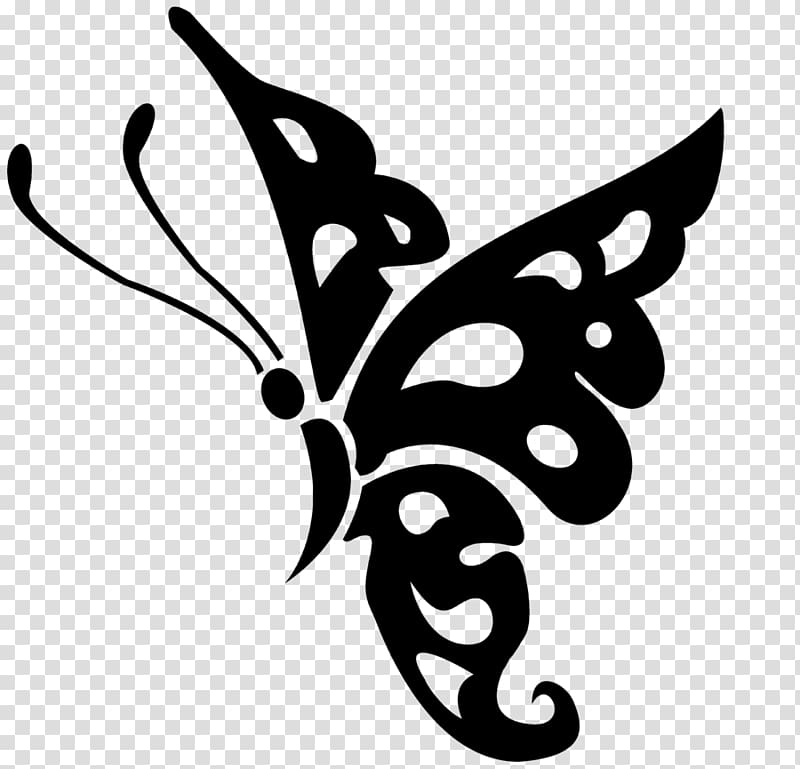 Butterfly Black and white , butterfly transparent background PNG clipart