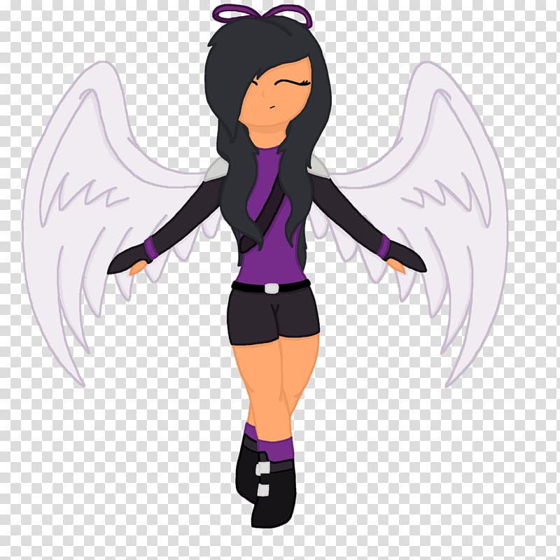 Fan art Minecraft Drawing, fallings angels transparent background PNG clipart