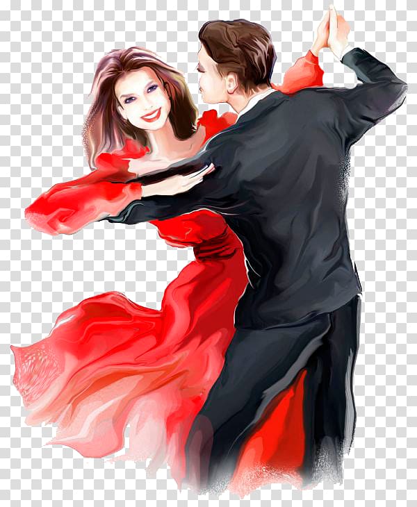 Ballroom dance Salsa Drawing Tango, painting transparent background PNG clipart