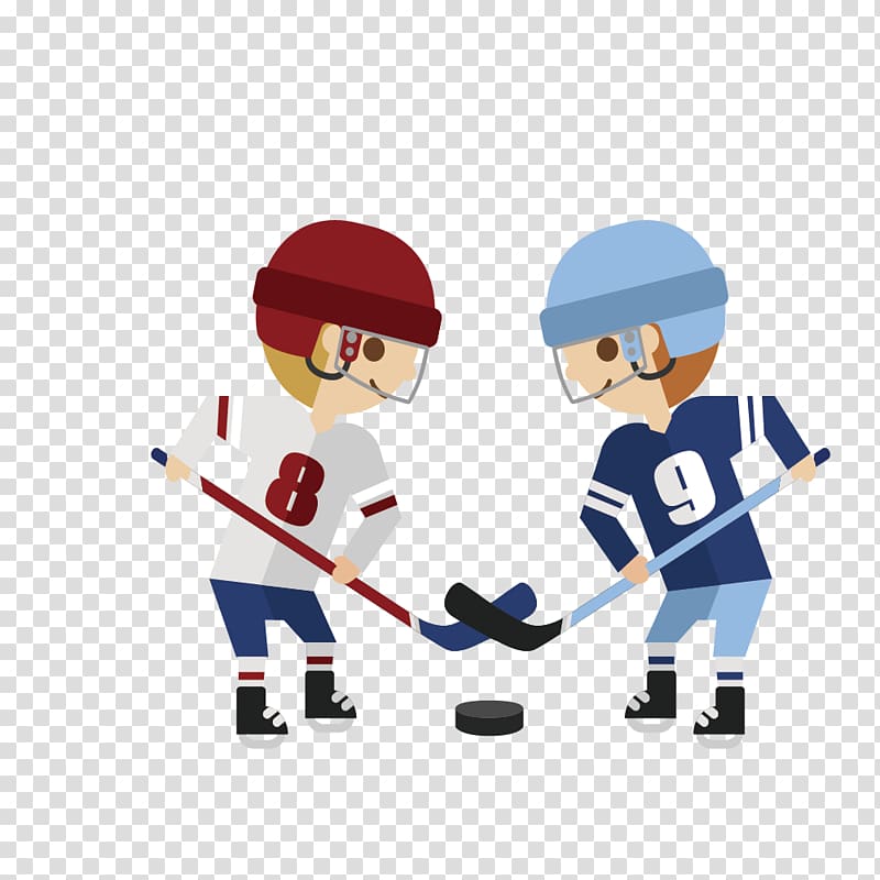 Drawing Sport Illustration, drawing simple hockey player transparent background PNG clipart