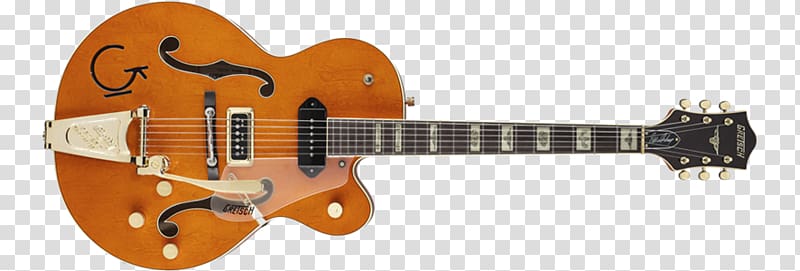 Electric guitar Gretsch 6120 Semi-acoustic guitar, mic king transparent background PNG clipart