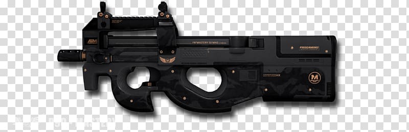 Counter-Strike: Global Offensive Weapon FN P90 Firearm, ak 47 transparent background PNG clipart