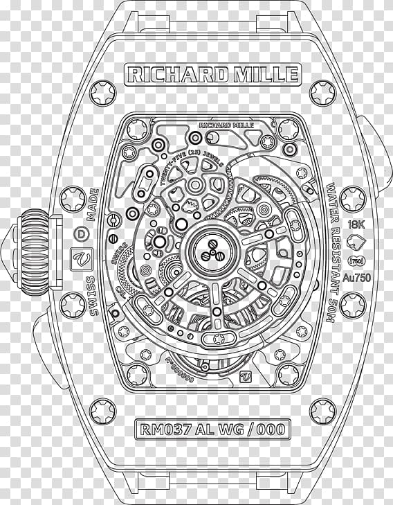 Salon international de la haute horlogerie Richard Mille Watch strap, richard mille transparent background PNG clipart
