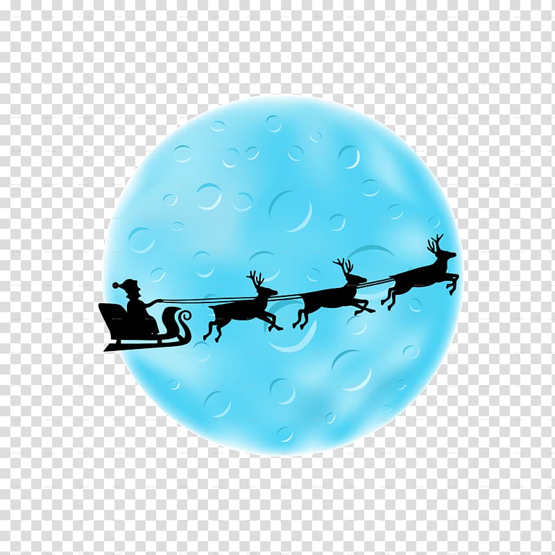 Santa Claus NORAD Tracks Santa Reindeer Flight Flying Santa, Blue Flyer transparent background PNG clipart