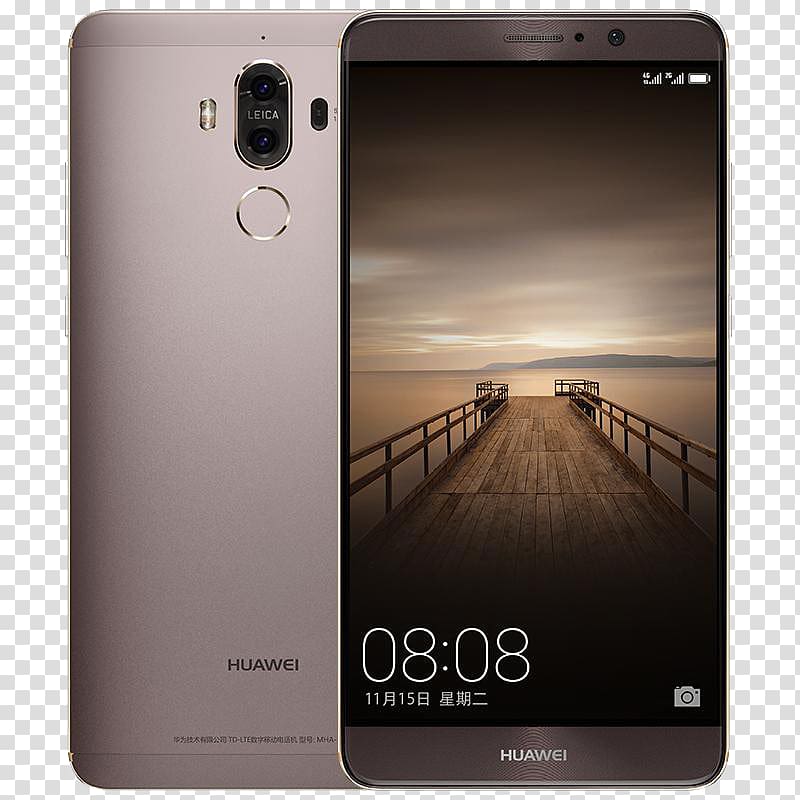 Huawei Mate 9 Smartphone 4G Android, Gray sky phone transparent background PNG clipart