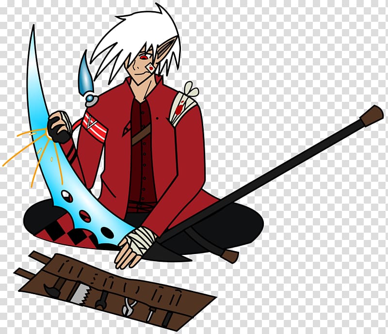 Cosplay Character Sharpening Halloween, scythe transparent background PNG clipart