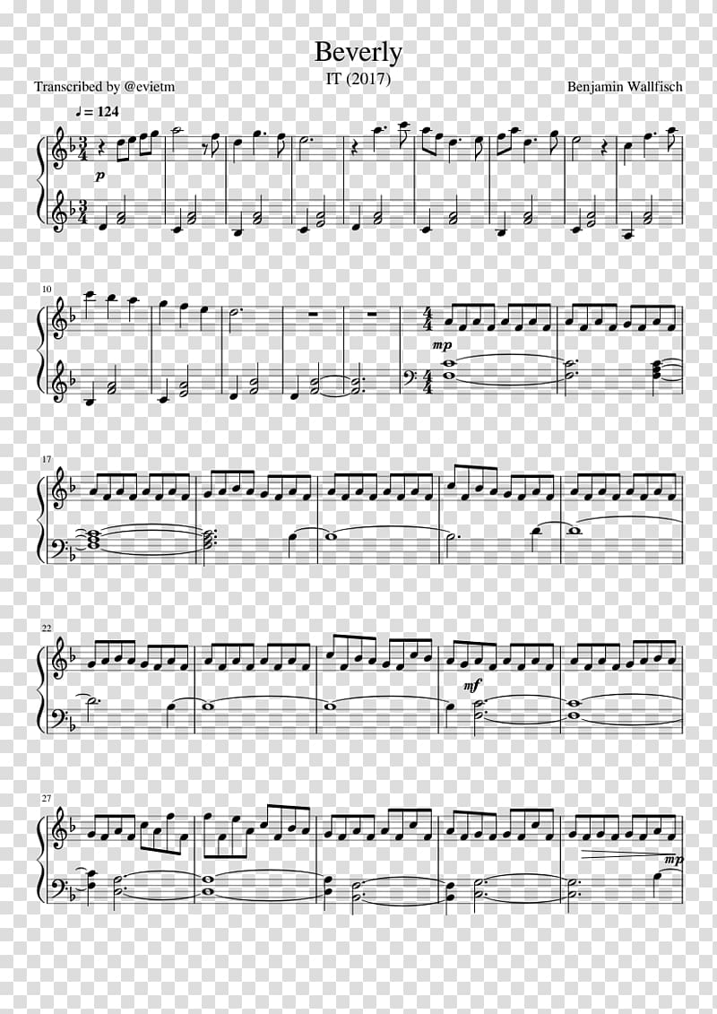 Sheet Music On the Nature of Daylight Piano Musical note, sheet music transparent background PNG clipart