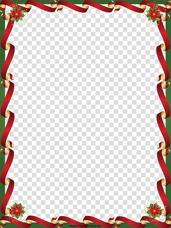 christmas border transparent background PNG clipart