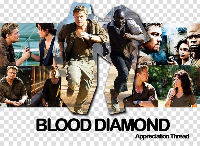 Blood diamond Film Television Poster, leonardo dicaprio transparent background PNG clipart