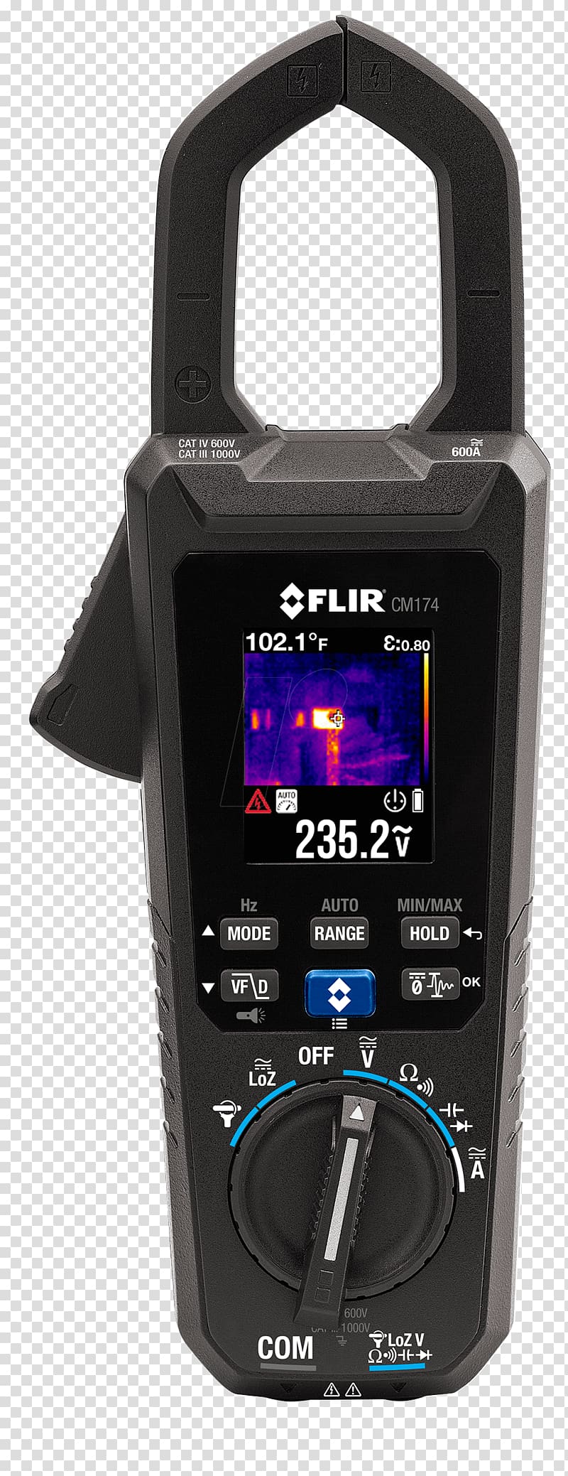 Current clamp FLIR Systems True RMS converter Multimeter Thermographic camera, others transparent background PNG clipart