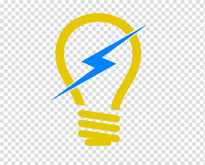 blue and yellow bulb logo, Electricity Symbol , electricity transparent background PNG clipart