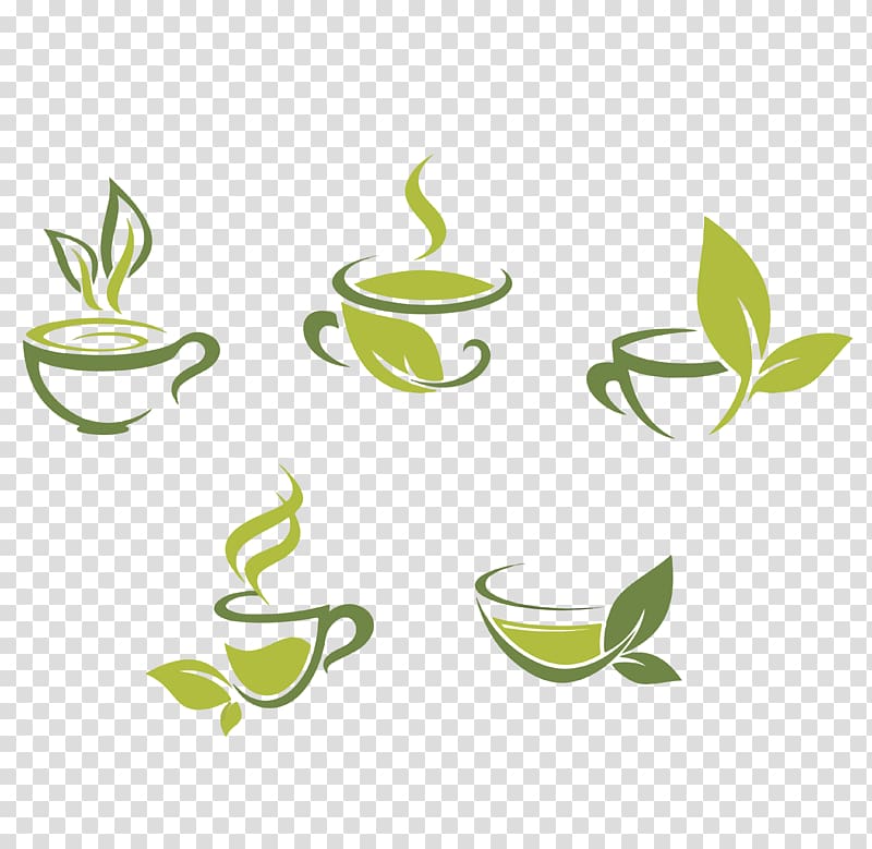 Green tea Coffee , Green tea material transparent background PNG clipart