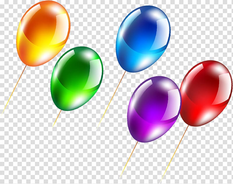 Balloon Flight Ribbon, Multicolored balloons transparent background PNG clipart