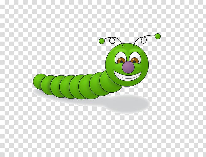 Worm , Little green bugs transparent background PNG clipart