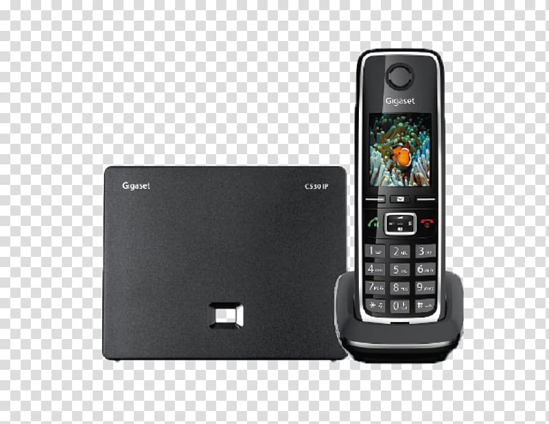 Gigaset Communications Gigaset C530 Cordless telephone Digital Enhanced Cordless Telecommunications Voice over IP, others transparent background PNG clipart