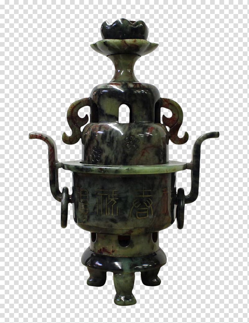 Censer Incense burner: pot Metal Antique, celadon transparent background PNG clipart
