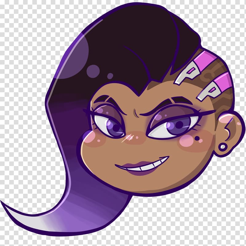 Sombra Overwatch Chibi, shadow angle transparent background PNG clipart