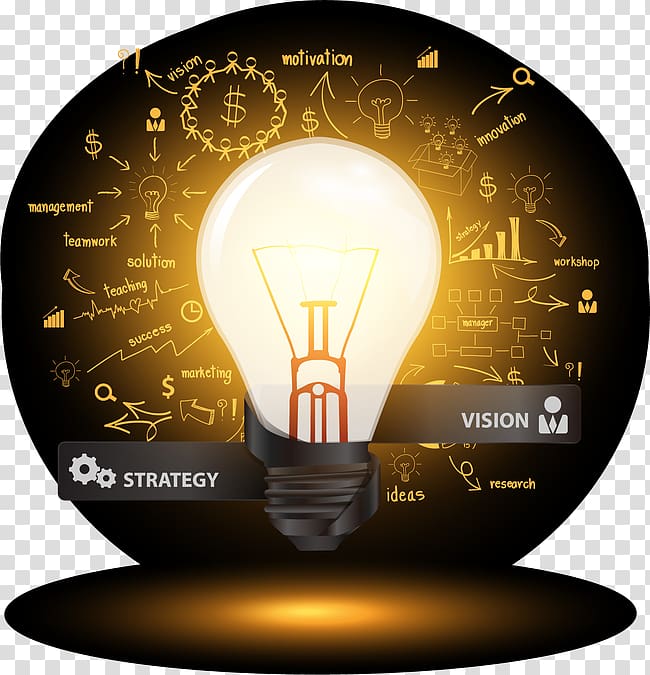 Idea Drawing Chart Creativity, Bright bulb business infographic transparent background PNG clipart