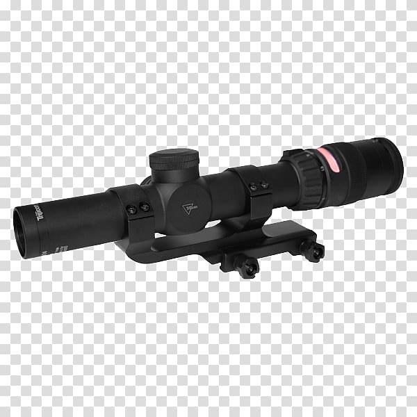 Rifle Trijicon Telescopic sight Weapon Optical instrument, acupoint transparent background PNG clipart