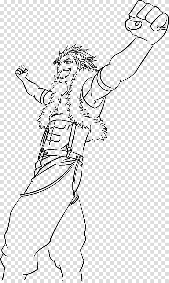 Line art Sting Eucliffe Drawing Fairy Tail, fairy tail transparent background PNG clipart