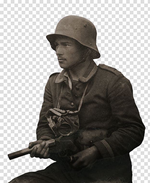 grayscale of soldier, German Soldier transparent background PNG clipart