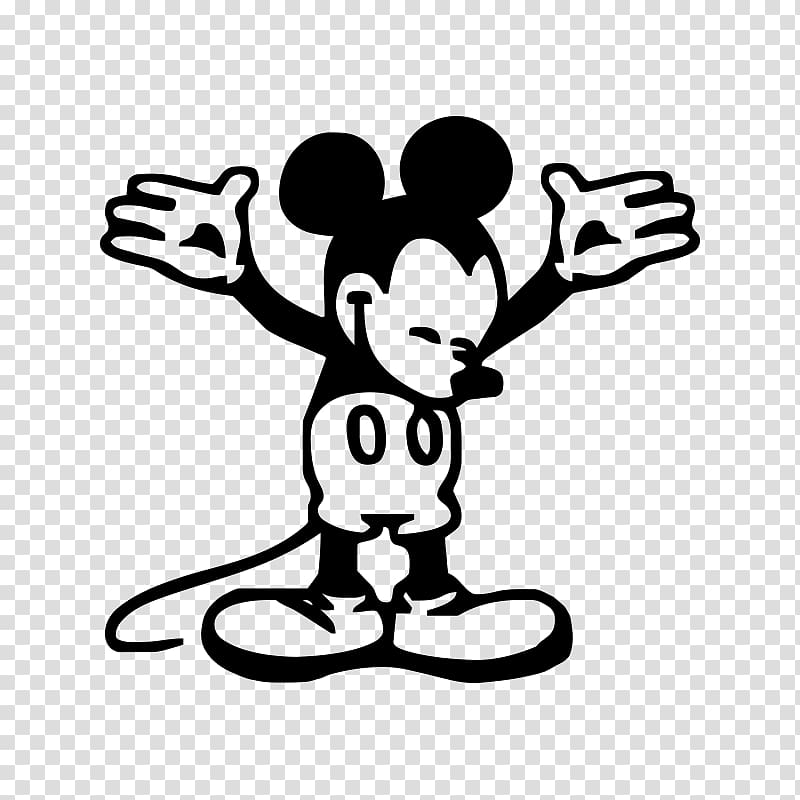 Mickey Mouse Minnie Mouse Black and white Donald Duck, mickey mouse transparent background PNG clipart