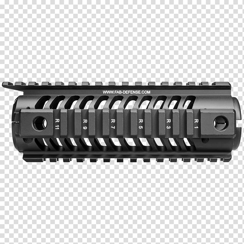 Gun barrel Picatinny rail M16 rifle M4 carbine Rail Integration System, weapon transparent background PNG clipart