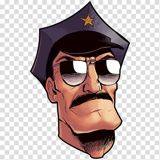 policeman illustration, vision care eyewear facial hair fictional character illustration, Axe Cop Head transparent background PNG clipart