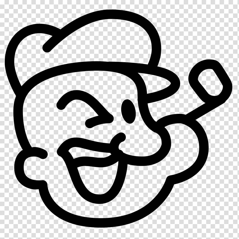 Popeye Computer Icons graphics , smiley transparent background PNG clipart