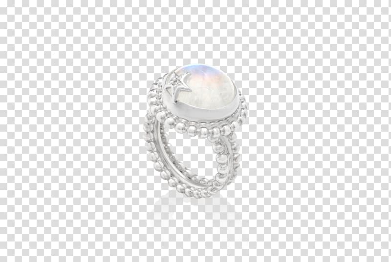 Ring Body Jewellery Silver Pearl, ring transparent background PNG clipart