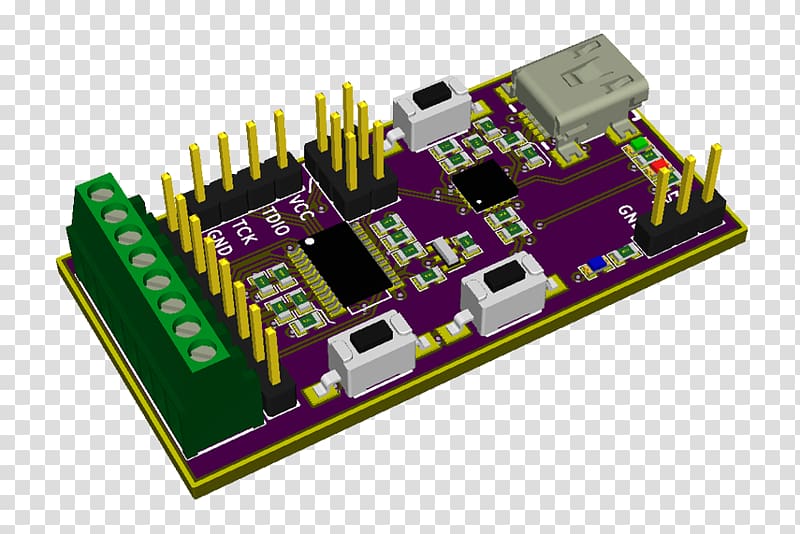 Microcontroller Microprocessor development board Electronics Computer hardware Printed circuit board, others transparent background PNG clipart