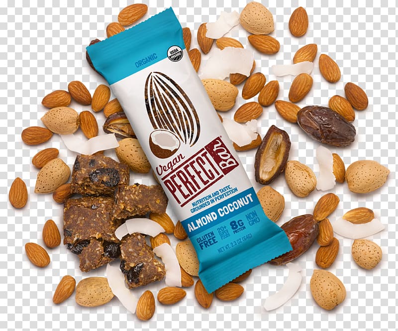 Blondie Protein Bar Veganism Nut, almond transparent background PNG clipart