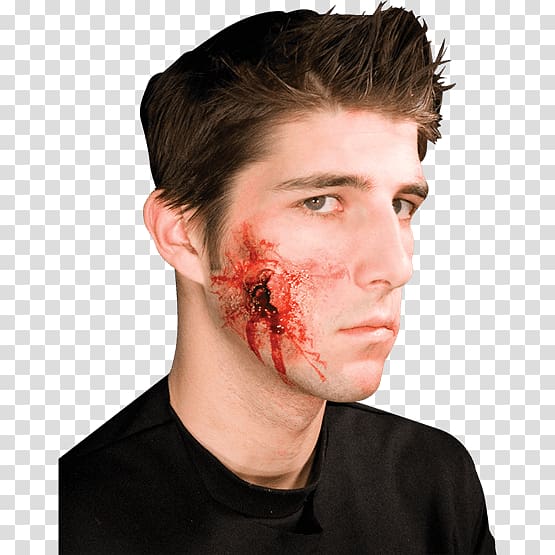 Moulage Prosthetic Makeup Wound Theatrical makeup Prosthesis, Wound transparent background PNG clipart