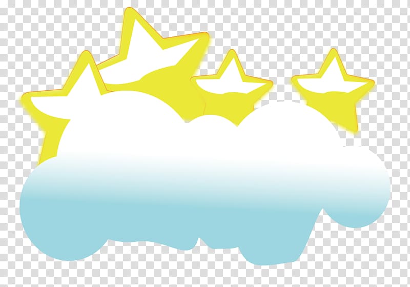 Blue Sky , Stars on clouds transparent background PNG clipart
