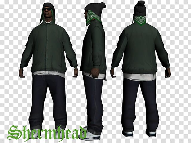 Grand Theft Auto: San Andreas San Andreas Multiplayer B Dup Ballas Character, gta san andreas skin mods transparent background PNG clipart