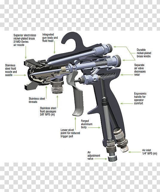 Spray painting Trigger Gun, atomization transparent background PNG clipart