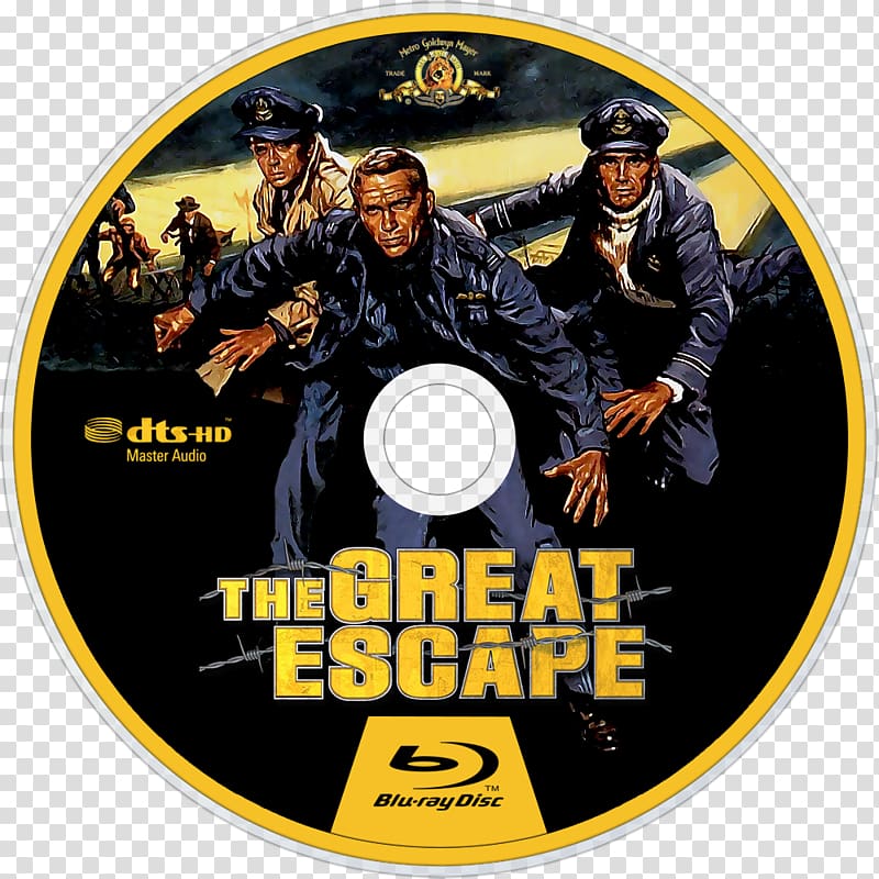 Blu-ray disc Film DVD High-definition television, Great Escape transparent background PNG clipart