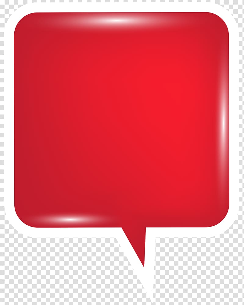 Speech balloon Red , Bubble Speech Red transparent background PNG clipart