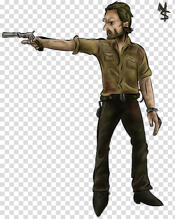 Rick Grimes Daryl Dixon Infantry Character Firearm, rick grimes transparent background PNG clipart