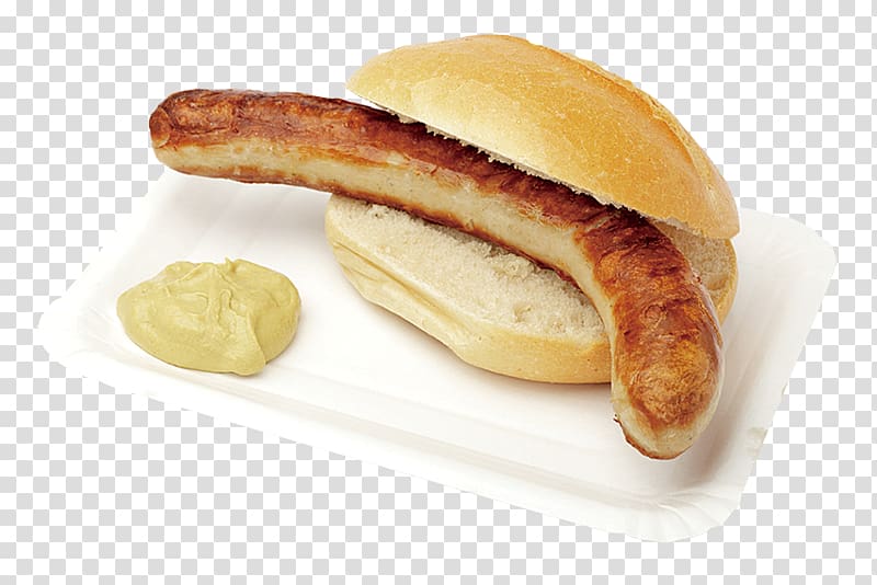 Bratwurst Thuringian sausage Bockwurst Hot dog Knackwurst, hot dog transparent background PNG clipart