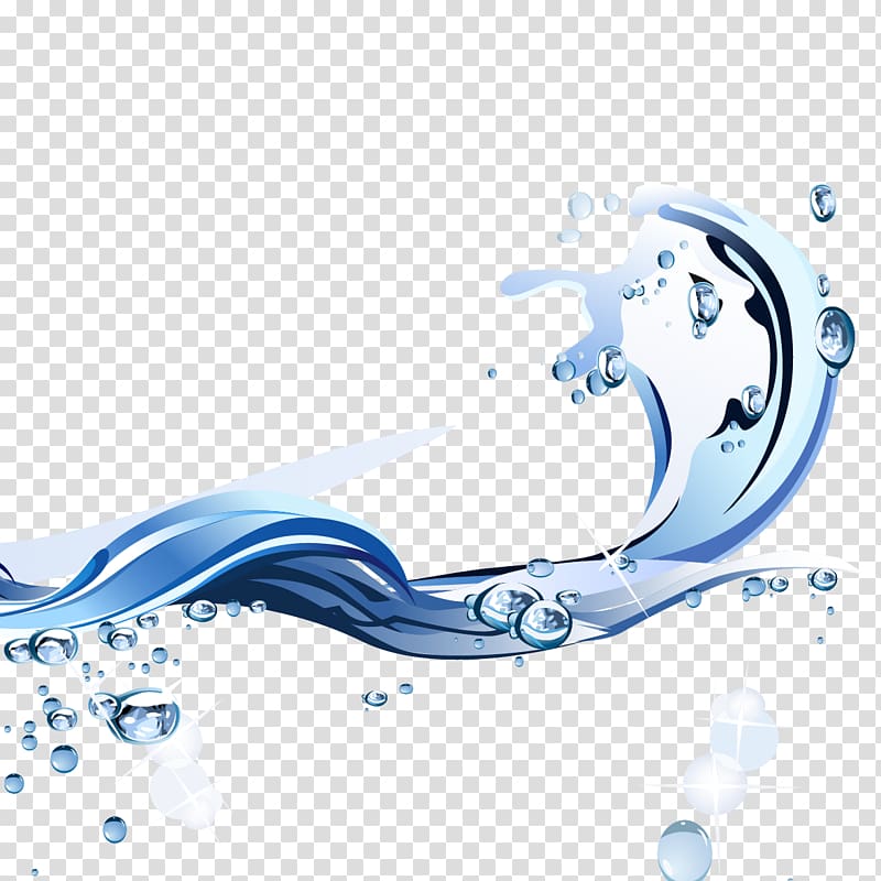Water Euclidean , waves and water droplets transparent background PNG clipart
