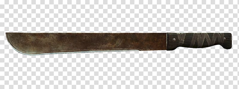 Machete Knife Melee weapon Fallout, Fall Out 4 transparent background PNG clipart