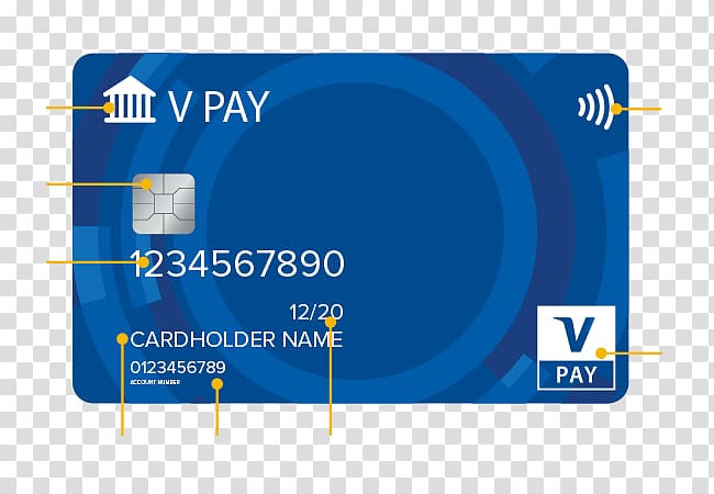 Debit card V Pay Brand, design transparent background PNG clipart
