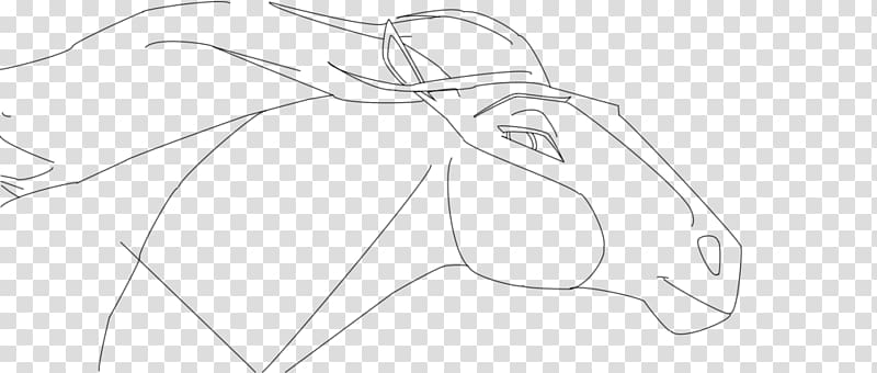 Line art Drawing Sketch, Spirit stallion transparent background PNG clipart