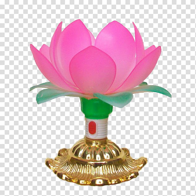 Lotus Temple Light Lamp, The temple opening lotus lamp transparent background PNG clipart